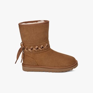 Ugg Classic Lace Short Klassiska Stövlar Dam Bruna (013546XSH)